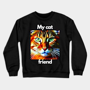 My Cat Friend. Cat lover gifts Crewneck Sweatshirt